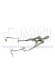 Lieberman Speculum, For Dog / Larger Animals, Adjustable Mechanism, Kratz-Style Open Wire Blades, Angled Downward Towards The Temple, Blade Length 25mm, 1.2mm Heavy Wire, Overall Length 3" (70mm) - V11-2-6782