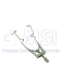 Lieberman Speculum, For Dog / Larger Animals, Adjustable Mechanism, Kratz-Style Open Wire Blades, Angled Downward Towards The Temple, Blade Length 25mm, 1.2mm Heavy Wire, Overall Length 3" (70mm) - V11-2-6782