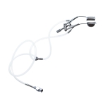 Lindstrom Adjustable Lid Speculum, Angled 45 Degrees, 17mm Curved Solid Blades, Aspiration Ports E4119