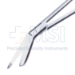 Lister Bandage Scissors, Angled, Probe Tip, Two Tone Finish, One Large Ring Handle, Overall Length 8" (200mm) - 19-13682
