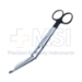 Lister Bandage Scissors, Super Cut, Probe Tip, Angled, Black Handles, Overall Length 8" (203mm) - 19-133698