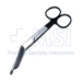 Lister Bandage Scissors, Super Cut, Angled, Probe Tip, Black Ring Handles, Overall Length 5-1/2" (140mm) - 19-133696