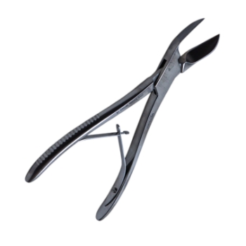 Liston Bone Forceps, Angled, Single Action, Spring Handle, Overall Length 7-1/2" (191mm) 