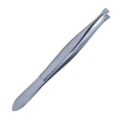 Littauer Cilia Forceps, Bowed Out Upside Down Triangular Tip, Serrated Jaw, Beveled On The Outside Of Jaw, Overall Length 3-1/2" (89mm) 