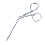 Littauer Ear Dressing Forceps, Extremely Delicate 2 x 9mm Serrated Jaw, Longitudinally Grooved Jaw, Working Length 2-5/8" (66mm) From Tip To Mid-Screw, Overall Length 4-3/4" (120mm) 