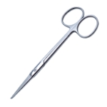 Littauer Scissors, Straight, Notch In Blade, Overall Length 5" (125mm) 