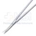 Littler Dissecting Scissors, Curved, Blunt Tips, Rounded Blades, Eye In Blades In Place Of Eye Probe, 27mm Mid-Screw To Tip, Ring Handle, Polished Finish, Overall Length 4-3/4" (119mm) - 5-4691