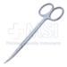 Littler Dissecting Scissors, Curved, Blunt Tips, Rounded Blades, Eye In Blades In Place Of Eye Probe, 27mm Mid-Screw To Tip, Ring Handle, Polished Finish, Overall Length 4-3/4" (119mm) - 5-4691