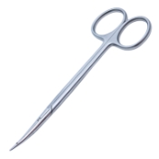 Littler Dissecting Scissors, Curved, Blunt Tips, Rounded Blades, Eye In Blades In Place Of Eye Probe, 27mm Mid-Screw To Tip, Ring Handle, Polished Finish, Overall Length 4-3/4" (119mm) 1019514,May-91,08-03416,E3580