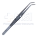 London-College Forceps, Grooved Serrated Tips, With Lock, Overall Length 6" (152mm) - 90-14011