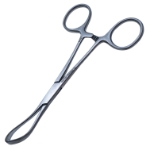 Lorna Towel Clamp, Jaw Width 9/64" (7mm), Working Length 1-1/2" (39mm), Overall Length 5-1/4" (137mm) 