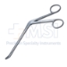 Love Gruenwald Intervertebral Discectomy Rongeur, Angled Up 45 Degrees, 3mm X 10mm Jaws, Two Ring Handles, Working Length 5" (127mm) - D7762