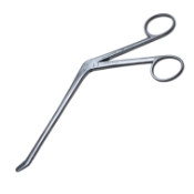 Love Gruenwald Intervertebral Discectomy Rongeur, Angled Up 45 Degrees, 3mm X 10mm Jaws, Two Ring Handles, Working Length 5" (127mm) 