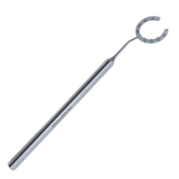 Lu-Mendez Fixation Ring, Outer Ring Diameter 18mm, Inner Ring Diameter 13mm, 15 Micro Teeth, Flat Handle, Overall Length 4-1/4" (110mm) 1961297,11/4/7269,K3-6158