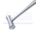 Lucae Stainless Steel Mallet, Hour Glass Shaped Head, 7oz, Diameter 0.767" (19.4mm), Overall Length 7-1/2" (190mm) - M09500