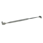Lukens Thymus Trachea Retractor, Double Ended, 10mm Curved Blade, 7mm Wide Angular Blade, Overall Length 6-3/4" (170mm) 