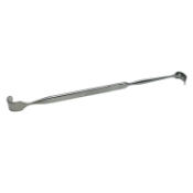 Lukens Thymus Trachea Retractor, Double Ended, 10mm Curved Blade, 7mm Wide Angular Blade, Overall Length 6-3/4" (170mm) 
