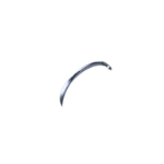 Martin Uterine Suture Needle, 1/2 Circle Cuttinge Edge, Size 8 