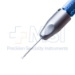MICS Seibel Capsulorhexis Forceps, 23ga, Curved Shaft, 15.5mm Hub to Tip, Blunt Grasping Tips, Rhexis Marks From 1mm to 6mm, Use With DUO-00 Handle - DUO-08