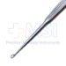 Dermal Curette, Oval Spoon, Size 2, 5mm Diameter, Overall Length 6-1/4" (159mm) - 44-25MX
