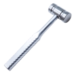 Stainless Steel Mallet, Medium, Cylinder Shaped Head, 2lb 1.8oz, Diameter 1.361" (34.5mm), Overall Length 11" (277mm) 