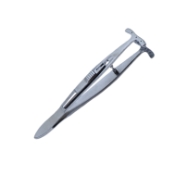 Mueller-Putterman Ptosis Clamp, 6 Pin Model, Interlocking Grooves On Both Jaws, Concave Head 24mm Wide, Overall Length 3-3/4" (95mm) 7202E,K5-9315,E2508