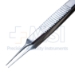 MacGregor Conjunctiva Forceps, Straight Shafts, 5mm Tying Platform, 1mm Crisscross Serrated Tips, Standard Serrated Handle, Polished Finish, Overall Length 4-1/4" (108mm) - 5-2846