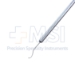 Maloney No-Hole Manipulator, Teardrop Sharp Tip, With Post, Round Knurled Handle, Dull Finish, Overall Length 4-1/2" (115mm) - 5-1680