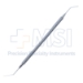 Maloney Nucleus Rotator, Double Ended, Spatula Tips, 0.5mm Wide, 12mm Bend To Tip, One Side Rounded, One Side Pointed, Overall Length 5.3" (135mm) - 15-3623AS