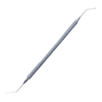 Maloney Nucleus Rotator, Double Ended, Spatula Tips, 0.5mm Wide, 12mm Bend To Tip, One Side Rounded, One Side Pointed, Overall Length 5.3" (135mm) AE-2512