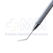 Maloney Quick-Chop, Double Ended, Titanium, Quick-Chop Tip - Angled 9mm from Bend to Tip, Micro Sharp Pick Tip - Angled 10mm from Bend to Tip, Round Handle, Overall Length 5-1/4" (133mm) - 5-2214-T