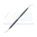 Maloney Quick-Chop, Double Ended, Titanium, Quick-Chop Tip - Angled 9mm from Bend to Tip, Micro Sharp Pick Tip - Angled 10mm from Bend to Tip, Round Handle, Overall Length 5-1/4" (133mm) - 5-2214-T