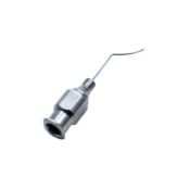 Manche Lasik Cannula, 25ga, Wedge Spatulated Tip, 3 Total Ports, 1 On Bottom, 1 On Each Side, Overall Length 1-1/3" (34mm) AE-7287
