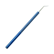 Mandel Nucleus Manipulator/Rotator, Titanium, Vaulted Shaft, 8mm Bend to Tip 