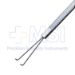 Manson Double Strabismus Hook, Forked Angled 3mm Hooks, 7mm Spread, Serrated Flat Handle, Polished Finish, Overall Length 4-3/4"(123mm) - 5-1609