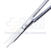 Martin Cartilage Scissors, Curved, Two Serrated Blades, Overall Length 8" (203mm) - 19-13307