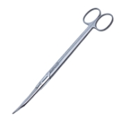 Martin Cartilage Scissors, Curved, Two Serrated Blades, Overall Length 8" (203mm) 
