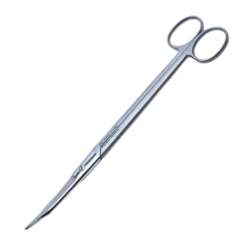 Martin Cartilage Scissors, Curved, Two Serrated Blades, Overall Length 8" (203mm) 
