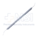 Masket Phaco Spatula / Rosen Phaco Splitter, Double Ended, 12mm Long Round Disk Shaped Spatula, Longitudinal Grooved Handle, Overall Length 5-1/2" (135mm) - 11-4-3478