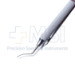 Masket Utrata Capsulorhexis Forceps, Extremely Delicate, Vaulted Shafts Angled 11mm From Bend to Tip, Delicate Triangular Grasping Tips, Round Handle, Overall Length 4" (100mm) - 11-6-6197