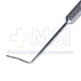 Maumenee-Barraquer Vitreous Sweep Spatula, Right, Angled 10mm Tip, Indentation On Right Side, Gently Curved Blade, Round Knurled Handle, Polished Finish, Overall Length 4-3/4"(119mm) - 5-1597-M