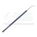 Maumenee-Barraquer Vitreous Sweep Spatula, Right, Angled 10mm Tip, Indentation On Right Side, Gently Curved Blade, Round Knurled Handle, Polished Finish, Overall Length 4-3/4"(119mm) - 5-1597-M