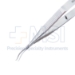 Maumenee Corneal Forceps, Colibri Style, 0.1mm, 1 x 2 Teeth Set At 90 Degrees, 5mm Tying Platform, 21mm Mid-Screw To Tip Length, Serrated Cross Action Handle, Polished Finish, Overall Length 4-1/2" (115mm) - 5-4318-90