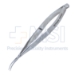 Maumenee Corneal Forceps, Colibri Style, 0.1mm, 1 x 2 Teeth Set At 90 Degrees, 5mm Tying Platform, 21mm Mid-Screw To Tip Length, Serrated Cross Action Handle, Polished Finish, Overall Length 4-1/2" (115mm) - 5-4318-90
