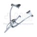 Maumenee-Park Speculum, Solid 14mm Blades, Dull Finish, 36mm Spread, Canthus Bar, Adjustable Blade Locking Screws On Outside Branches, Overall Length 3-1/8" (80mm) - 5-5118