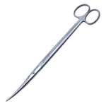 Mayo-Harrington Scissors, Curved, Blunt Tips, Overall Length 9" (230mm) 
