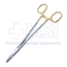 Mayo Hegar Needle Holder, Left Handed, TC, Serrated Jaw Overall Length 7" (178mm) - D1308-L