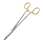Mayo Hegar Needle Holder, Left Handed, TC, Serrated Jaw Overall Length 7" (178mm) 