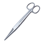 Mayo Noble Scissors, Straight, Beveled Blades, Overall Length 6-1/2" (165mm) 