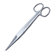 Mayo Noble Scissors, Straight, Beveled Blades, Overall Length 6-1/2" (165mm) 